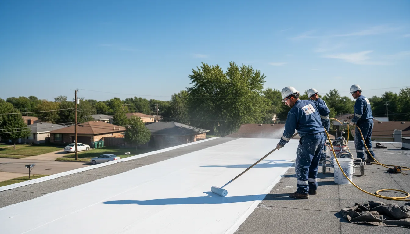 Commercial roof coating in Minersville, PA near me